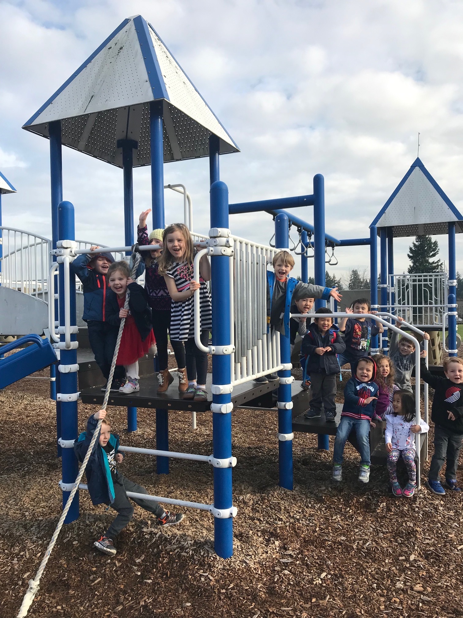 Recess at Little Blessings Preschool, Vancouver WA